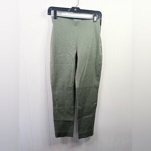 Everlane green pull on the work pant ankle tapered stretch size 0 new